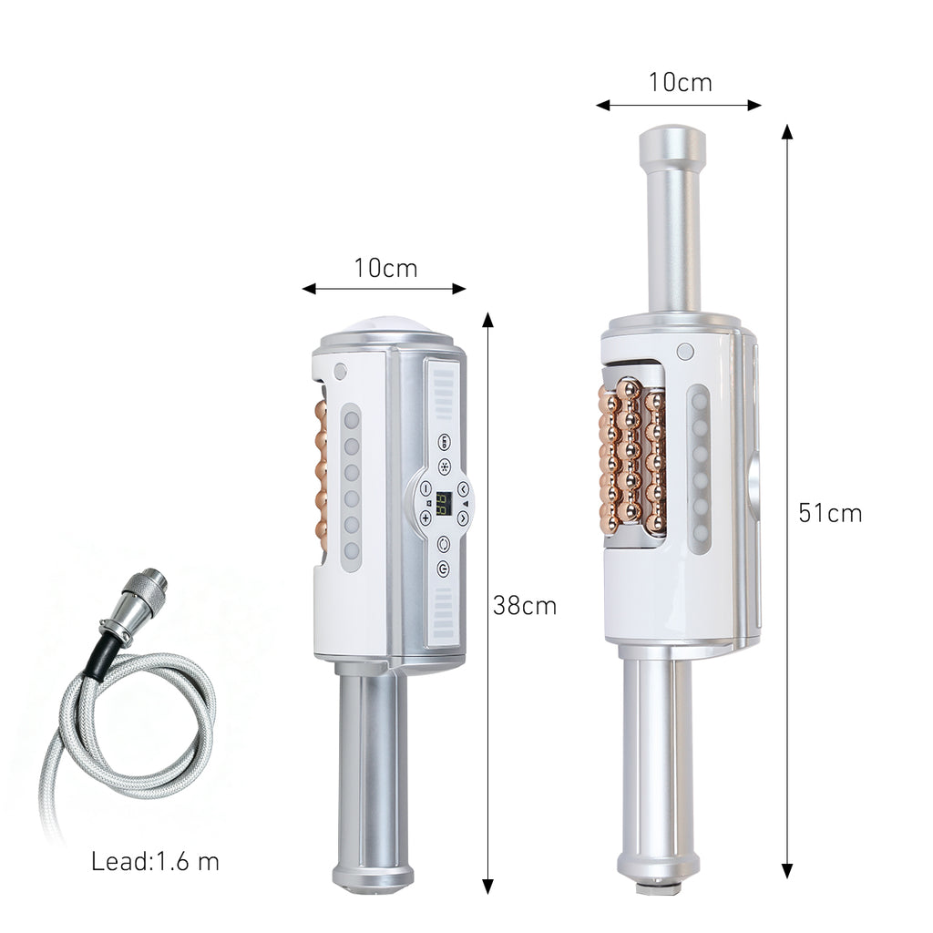 Mesin Urut Bebola Dalaman SQ160A dengan Mampatan Berputar 360°, Getaran Mikro & Cahaya LED