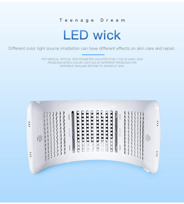 Panel Terapi Cahaya PDT LED Boleh Lipat SQ2 264 LED, 7 Warna untuk Wajah & Badan