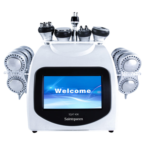 Mesin Kavitasi 40K, RF, Vakum & Pad Laser EMS SQ47B Pro 6-dalam-1
