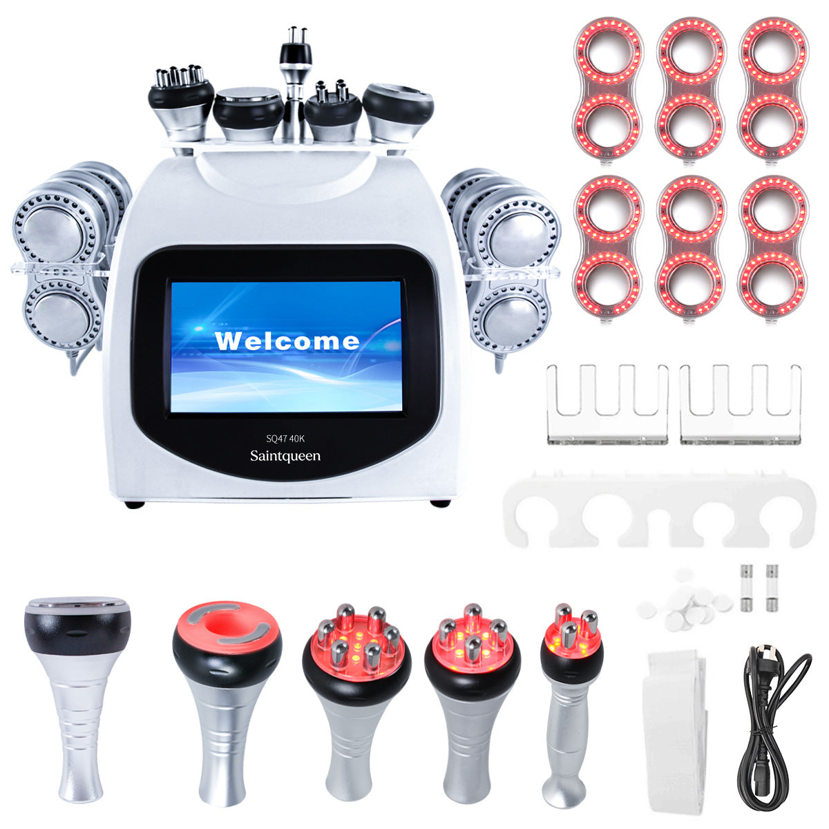 Mesin Kavitasi 40K, RF, Vakum & Pad Laser EMS SQ47B Pro 6-dalam-1 Imej kedua