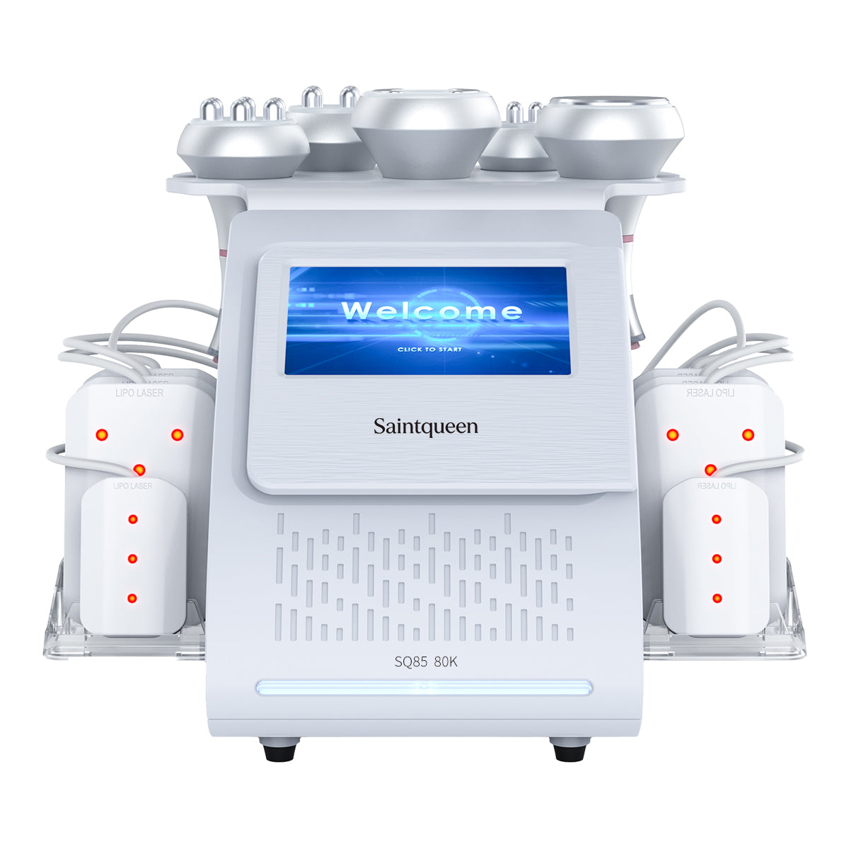 Mesin Kavitasi Ultrasonik 80K & RF SQ85C Pro 6-dalam-1 dengan Pad Laser