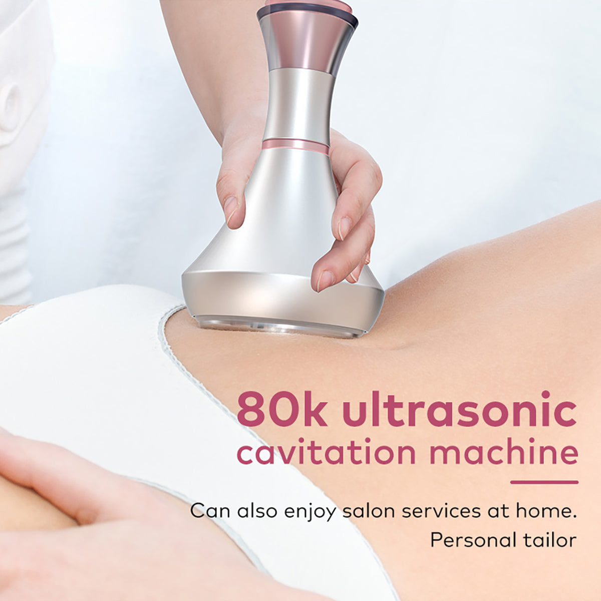 Mesin Kavitasi Ultrasonik 80K & RF SQ85E Plus 9-dalam-1 dengan Pad Laser + Mikroarus