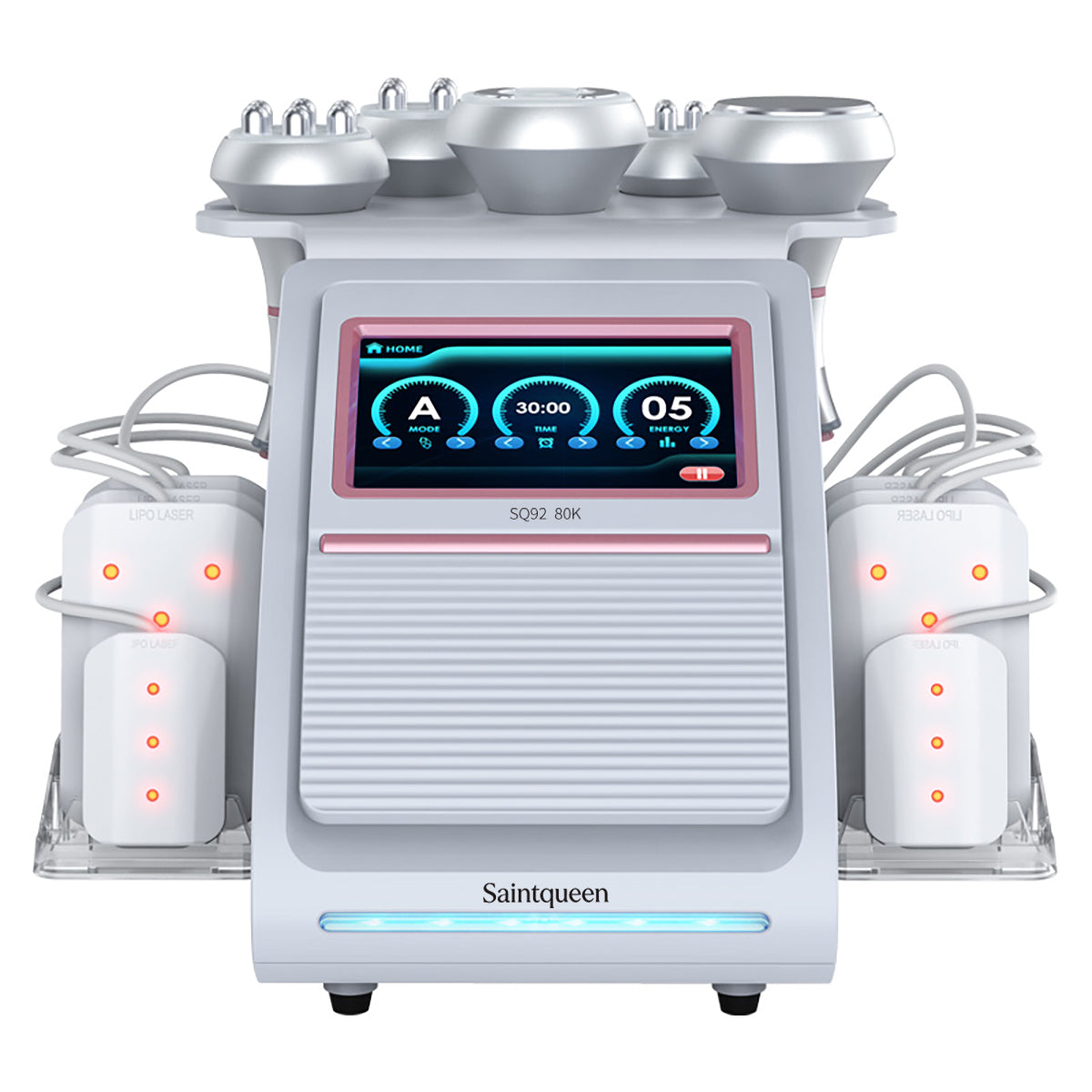 Mesin Kavitasi Ultrasonik 80K & RF SQ92C Pro 6-dalam-1 dengan Pad Laser