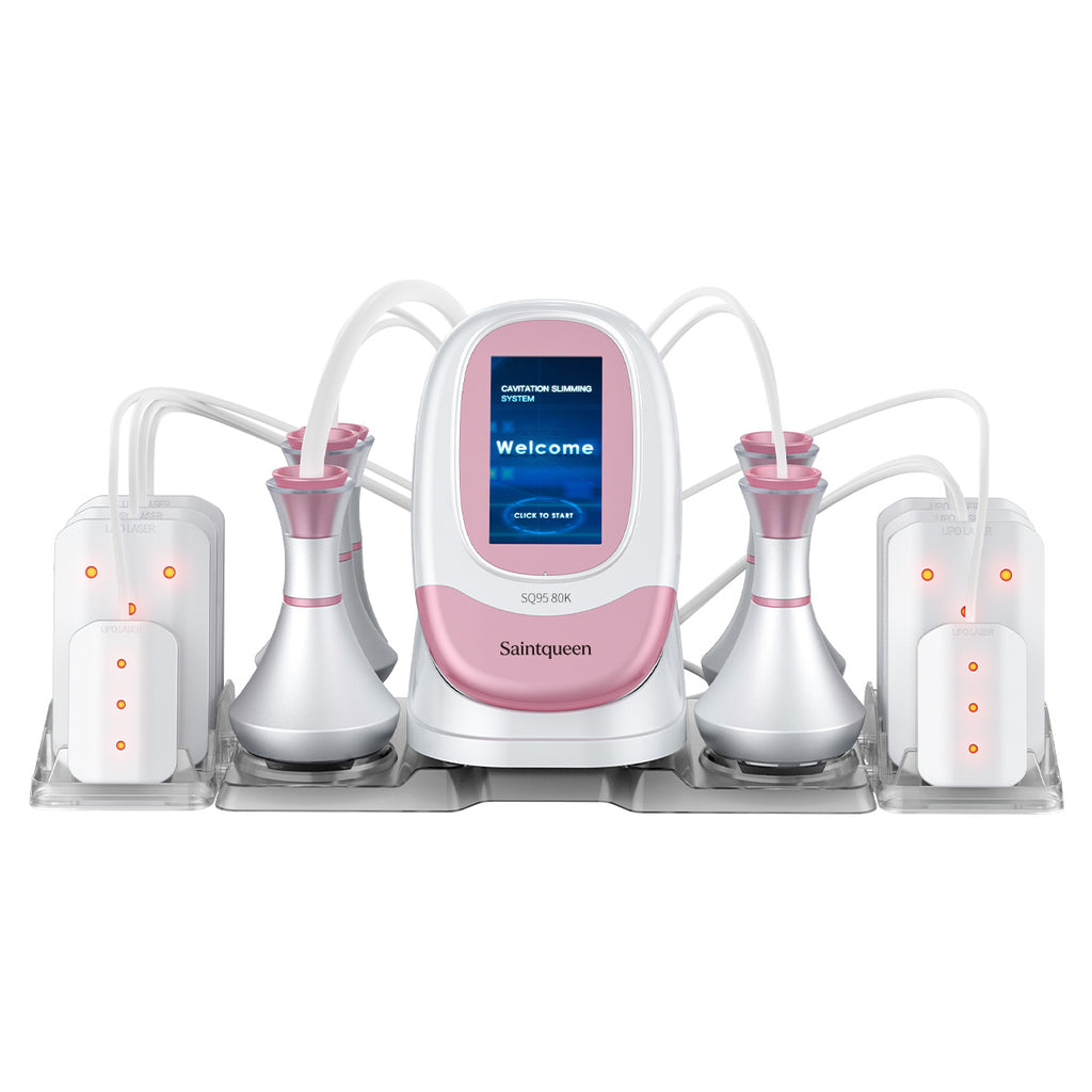Mesin Kavitasi 80K, RF, Vakum & Lipo Laser SQ95C Pro 6-dalam-1