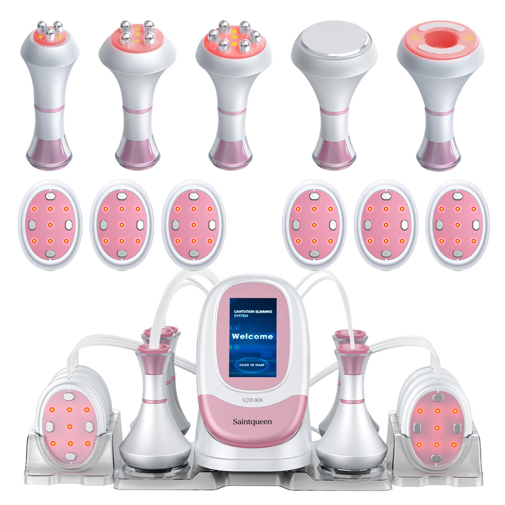 Mesin Kavitasi 80K, RF, Vakum & Pad EMS SQ95B Pro 6-dalam-1