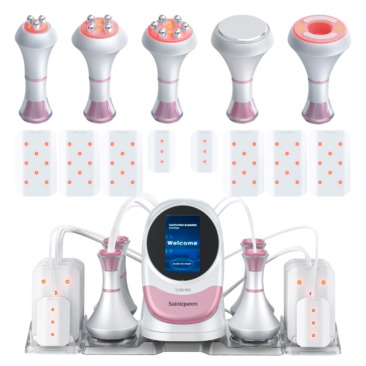 Mesin Kavitasi 80K SQ96 Pro 6-dalam-1 dengan Pad Laser
