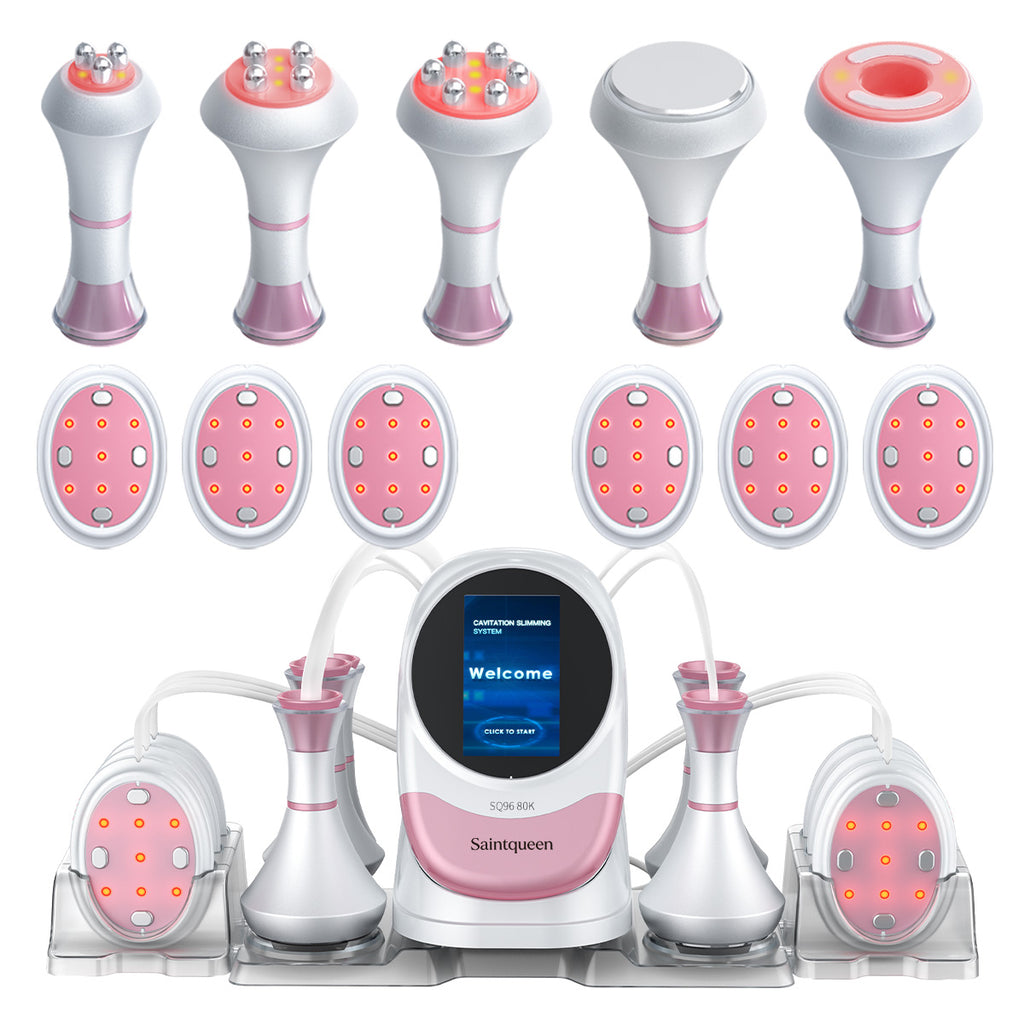Mesin Kavitasi 80K SQ96 Pro 6-dalam-1 dengan Pad Laser Bujur