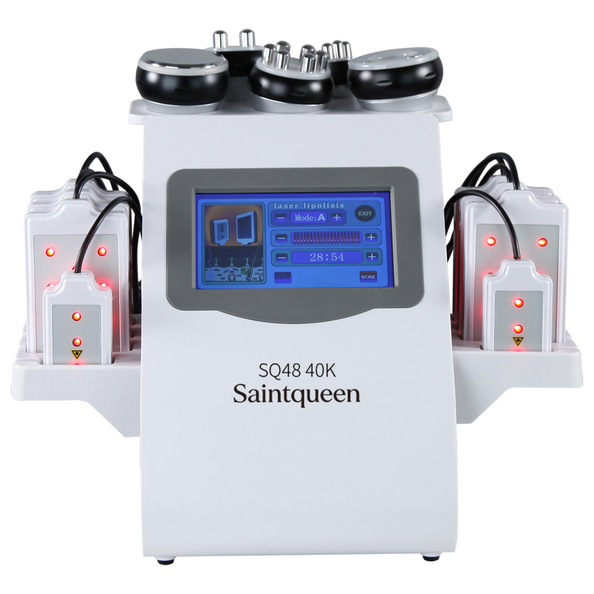 Mesin Kavitasi Ultrasonik 40K & RF SQ48 Pro 6-dalam-1 dengan Pad Laser Imej utama