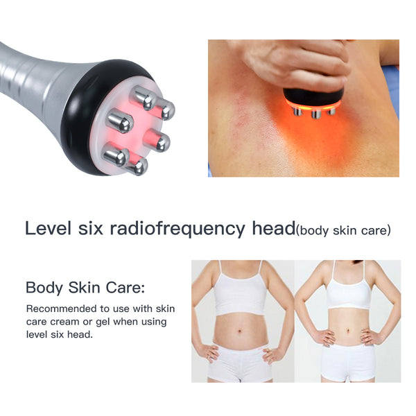 Mesin Kavitasi Ultrasonik 40K & RF SQ48 Pro 6-dalam-1 dengan Pad Laser