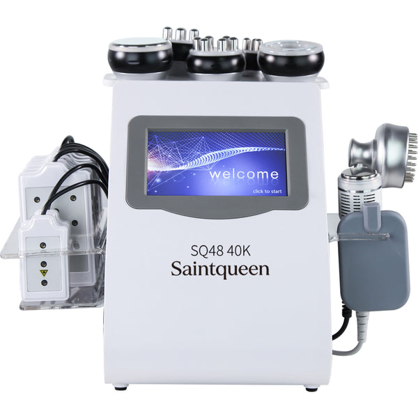 Mesin Kavitasi Ultrasonik 40K & RF SQ48 Plus 9-dalam-1 dengan Pad Laser