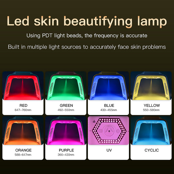Gerbang Terapi Cahaya LED SQ78 dengan Kabus, Pemanasan & EMS