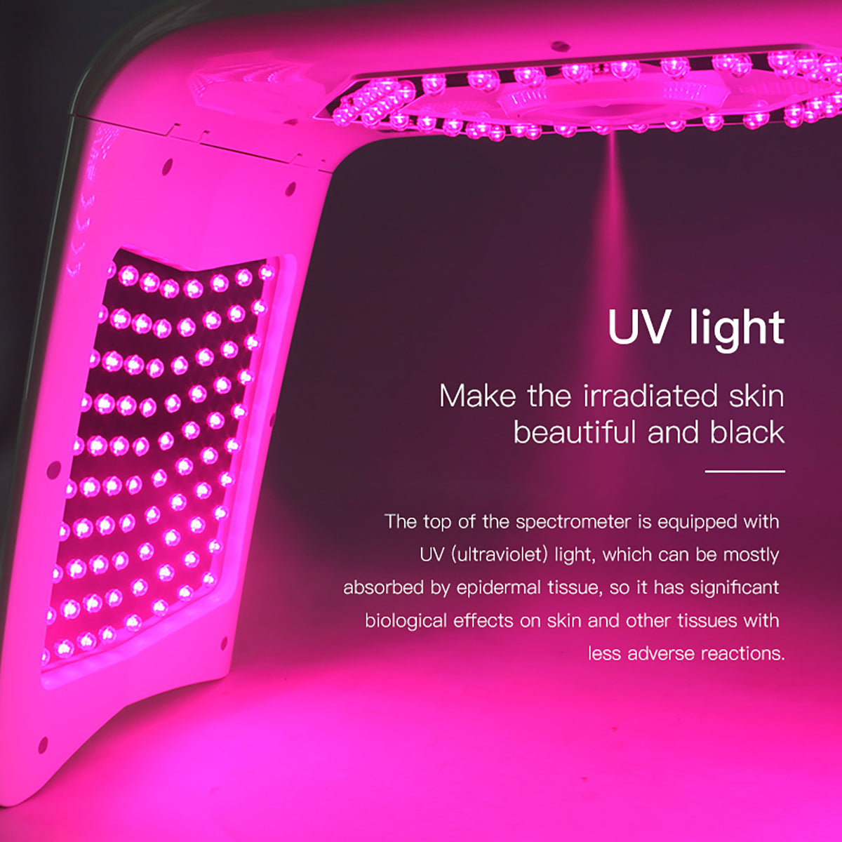 Gerbang Terapi Cahaya LED SQ78 dengan Kabus, Pemanasan & EMS